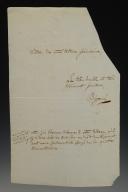 Photo 4 : 4ème Régiment d'Infanterie de ligne. DEUX LETTRES SIGNÉES PAR LES MAJORS DUDIT RÉGIMENT, l'une à Strasbourg le 24 juillet 1806 (Major Auguste Bigarré), la seconde à Nancy le 10 octobre 1811. 18909-31