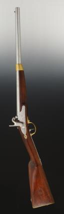 Photo 5 : MOUSQUETON DE LANCIERS DE LA MANUFACTURE ROYALE DE MAUBEUGE attribué au 8ème régiment DE CHASSEUR À CHEVAL, modèle 1822, Monarchie de Juillet. 26967