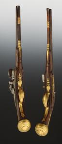 Photo 7 : PAIRE DE PISTOLETS D'OFFICIER, Ancienne Monarchie. 28822