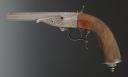 Photo 8 : PISTOLET GASTINNE RENETTE À BLOC TOMBANT, PRÉSENTÉ DANS SON COFFRET D'ORIGINE, Second Empire. 33598