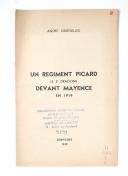 Photo 1 : DESFEUILLES (André) – Un régiment picard, le 5ème Dragons devant Mayence en 1919 
