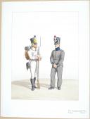 1830. Compagnies de Discipline Fusilier, Pionnier.
