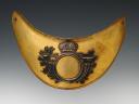 Photo 1 : OFFICER'S GORGET OF THE ROYAL CORPS OF HUNTERS ON FOOT OF FRANCE, model 1814, modified Hundred Days. 25951