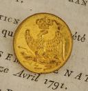 BOUTON D'OFFICIER DES TROUPES À PIED DE LA GARDE IMPÉRIALE, Premier Empire. 20737-54