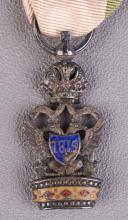 Photo 2 : 70 Miniature Insigne de chevalier de l’Ordre de la Couronne de Fer de remplacement. Royaume d’Italie. Restauration.