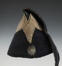 Photo 3 : BONNET DE POLICE DE PETITE TENUE ES GARDES DU CORPS DU ROI, compagnie de Luxembourg, modèle 1820, Restauration (1820-1830). 29807