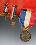 Photo 3 : SILVER 1st CLASS MEDAL OF HONOR AND ITS REDUCTIONS, 1860, Second Empire. 29626-3R