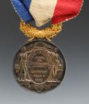 Photo 4 : SILVER 1st CLASS MEDAL OF HONOR AND ITS REDUCTIONS, 1860, Second Empire. 29626-3R