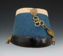 Photo 5 : Hussar shako, model 1874, Third Republic. Item number 27165.