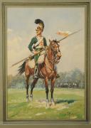 Photo 1 : ROUSSELOT Lucien, CHEVAU-LÉGER, 3ème régiment, PREMIER EMPIRE 1812.