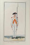 Photo 1 : Nicolas Hoffmann, Régiment d'Infanterie (Vexin), au règlement de 1786.