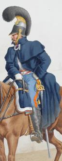 Photo 2 : 1824. Cuirassiers. Maréchal des Logis-Fourrier, Officier (3e Régiment - d'Angoulême).