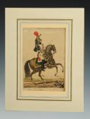 Photo 2 : MARTINET, OFFICIER DES DRAGONS DE LA GARDE 1812 : Gravure couleurs, Premier Empire.
