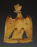Photo 2 : PLAQUE DE SABRETACHE DE CAVALERIE LÉGÈRE, modèle 1852, Présidence de Louis Napoléon, modifiée 1854 Second Empire. 34580-1