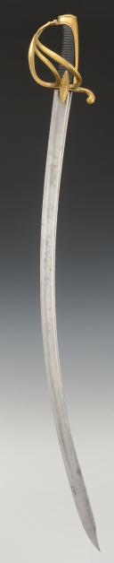 Photo 3 : SABRE D'OFFICIER DE CAVALERIE LÉGÈRE, Premier Empire. 32548