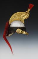 Photo 6 : CASQUE DE TROMPETTE DU 4ème RÉGIMENT DE CUIRASSIERS, modèle 1858, Second Empire. 27041-1