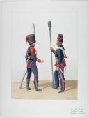 Photo 1 : 1817. Garde Royale. Artillerie à Cheval. Brigadier, Cannonier.