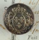 Photo 1 : BOUTON D'OFFICIER DE LA GARDE NATIONALE, RÉVOLUTION (1789-1792).