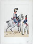 Photo 1 : 1824. Cuirassiers. Officiers (1er Régiment - de la Reine).