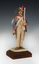 BERNARD BELLUC, SOLDIER ITALIAN CAMPAIGN INFANTRY TROOP, DIRECTORY, 20th century: faïence figurine. 26680