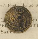 BOUTON TROUPE DES TROUPES À PIED DE LA GARDE IMPÉRIALE, Premier Empire. 20737-59