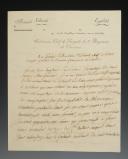 5ème Régiment de Chasseurs. LETTRE AUTOGRAPHE SIGNÉE DU GÉNÉRAL CORBINEAU, chef de Brigade dudit régiment, AU GÉNÉRAL DE DIVISION OUDINOT, chef de l'état-major général de l'armée française en Italie. 8910-64