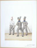 Photo 2 : 1820. Compagnies de Discipline. Caporal (cadres et soldats des Compagnies de Fusiliers), Pionnier