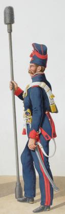 Photo 2 : 1817. Garde Royale. Artillerie à Cheval. Brigadier, Cannonier.