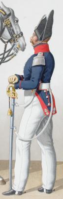 Photo 2 : 1824. Cuirassiers. Officiers (1er Régiment - de la Reine).