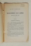 Photo 2 : Loi du 21 mars 1905 sur le recrutement de l’Armée (service de deux ans)