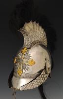 Photo 5 : CASQUE DE LA SECONDE COMPAGNIE DE MOUSQUETAIRES DE LA MAISON MILITAIRE DU ROI, DIT MOUSQUETAIRES NOIRS, modèle 1814, Restauration. 29237