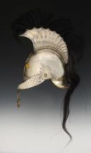Photo 6 : CASQUE DE LA SECONDE COMPAGNIE DE MOUSQUETAIRES DE LA MAISON MILITAIRE DU ROI, DIT MOUSQUETAIRES NOIRS, modèle 1814, Restauration. 29237