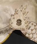 Photo 9 : CASQUE DE LA SECONDE COMPAGNIE DE MOUSQUETAIRES DE LA MAISON MILITAIRE DU ROI, DIT MOUSQUETAIRES NOIRS, modèle 1814, Restauration. 29237