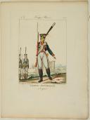 Photo 1 : GENTY : TROUPES RUSSES, PLANCHE 4, SERGENT  -  GARDE IMPÉRIALE, 1815.