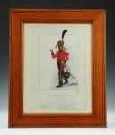 HORSE ARTILLERY TRUMPET, TROOP OF THE LINE 1803-1812: Watercolor, First Empire. 20876-17