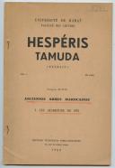 Photo 1 : HESPÉRIS TAMUDA - EXTRAIT VOL.1 - ANCIENNES ARMES MAROCAINES.