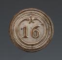 Photo 1 : OFFICER'S BUTTON OF THE 16th REGIMENT OF DRAGONS, First Empire. 28109-4