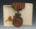 MEDAL OF SAINT HELENA IN ITS BOX, model 1857, bronze model, Second Empire. 27123