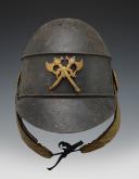 CASQUETTE DE FEU, ou CASQUE D'INCENDIE EN TÔLE, Second Empire. 24504