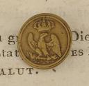 BOUTON TROUPE DES TROUPES À PIED DE LA GARDE IMPÉRIALE, Premier Empire. 20737-62
