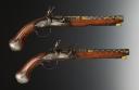 PAIR OF FLINTLOCK OFFICER PISTOLS SIGNED "BARTOLOMEO", Old Monarchy, 1680-1720. 30096