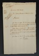 63rd Line Infantry Regiment. SIGNED AUTOGRAPH LETTER FROM COLONEL LACUÉE* TO THE MINISTER OF WAR regarding the gratuities granted to the most deserving officers of each battalion. 23 Vendémiaire year 13 (October 15, 1804). 18911-8