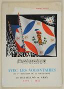 Photo 1 : MONNET – " Avec les volontaires du 1er Bataillon de la Haute Saône, dit Bataillon de Gray " 
