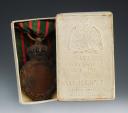 Photo 2 : MEDAL OF SAINT HELENA IN ITS BOX, model 1857, bronze model, Second Empire. 27123