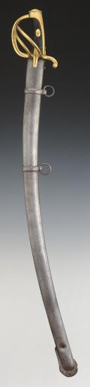 Photo 2 : SABRE TROUPE DE CAVALERIE LÉGÈRE, modèle An XI, Première Restauration. 33173