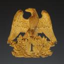 Photo 2 : Officer's shako plate of the 1st Marine Infantry Regiment, model 1856, Second Empire. 34581-4.