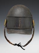 Photo 3 : CASQUETTE DE FEU, ou CASQUE D'INCENDIE EN TÔLE, Second Empire. 24504