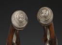 Photo 5 : PAIR OF FLINTLOCK OFFICER PISTOLS SIGNED "BARTOLOMEO", Old Monarchy, 1680-1720. 30096