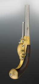 Photo 6 : PISTOLET DE CAVALERIE À SILEX, modèle 1777 dit « à coffre », premier type, Ancienne Monarchie. 29575R