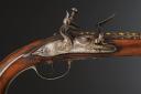 Photo 7 : PAIR OF FLINTLOCK OFFICER PISTOLS SIGNED "BARTOLOMEO", Old Monarchy, 1680-1720. 30096